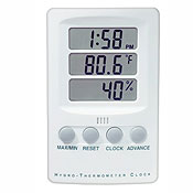 BGG Digital Hygrometer &amp; Thermometer Clock