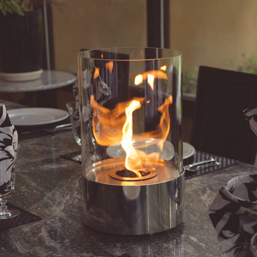Nu-Flame Accenda Tabletop Glass Bio-Fuel Fireplace