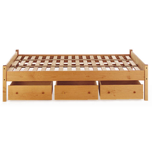 Solid Wood Under Bed Storage Drawers, Wooden Under Bed Storage With Wheels