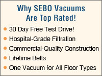 Why Sebo vacuum cleaners