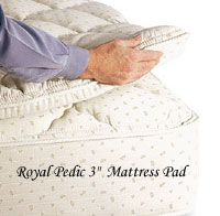 Royal-Pedic All Cotton 3in. Mattress Pad